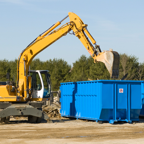 are there any restrictions on where a residential dumpster can be placed in Creve Coeur